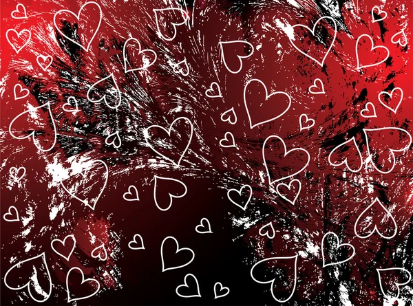 Grunge Valentines fond — Image vectorielle
