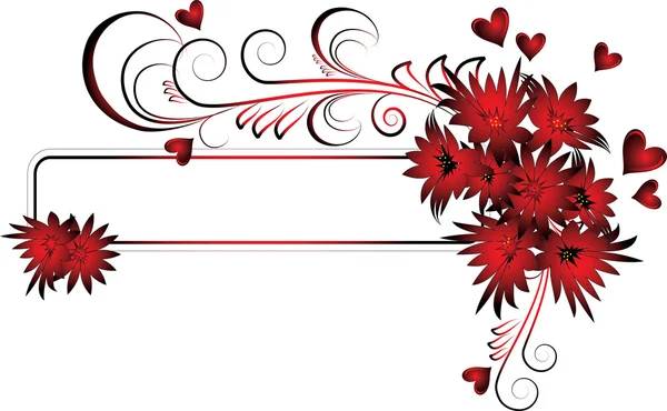 Cadre Valentines — Image vectorielle