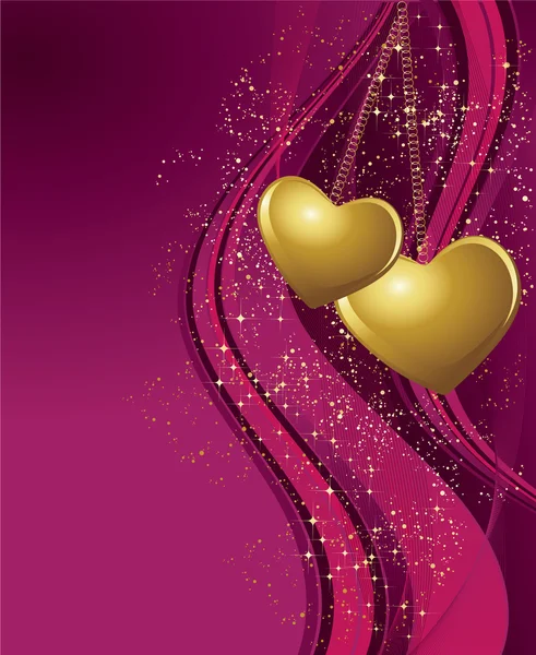 Violet fond de valentines — Image vectorielle