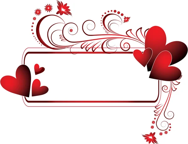 Valentines frame — Stok Vektör
