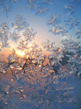 Frost and sun natural texture clipart