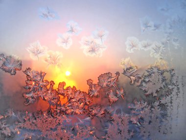 Frost and sun clipart