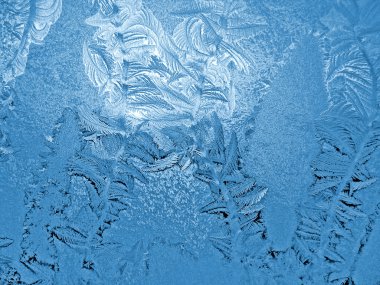 Blue frosty natural pattern clipart