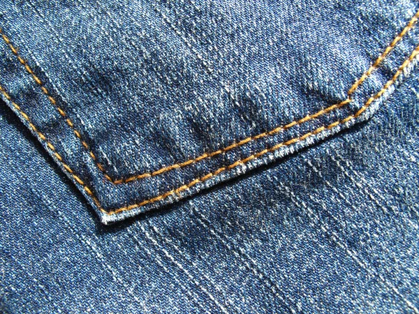 Фрагмент сині джинси — стокове фото