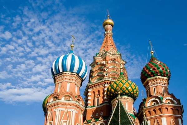 圣巴兹尔大教堂。莫斯科。俄罗斯. — 图库照片