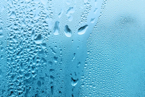 Vattendroppar på glas — Stockfoto
