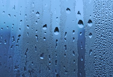 Water drops on glass clipart