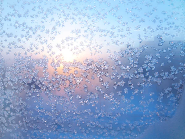 Sol och frost — Stockfoto