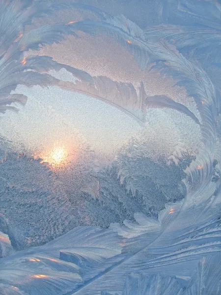 Παγετός και ήλιο — Φωτογραφία Αρχείου