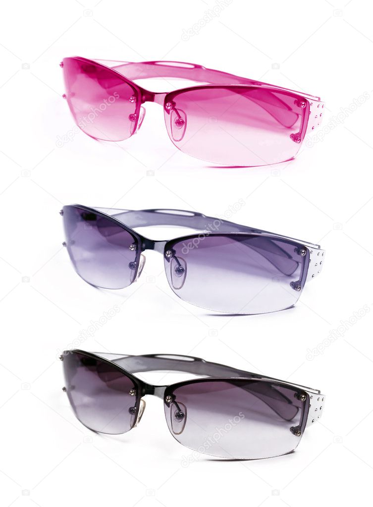 Sunglasses on white