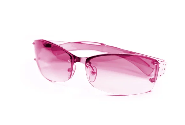 Pink sunglasses on white — Stock Photo, Image