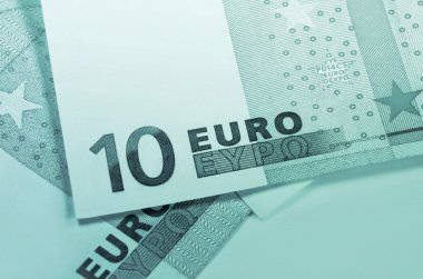 Fragment of euro money clipart