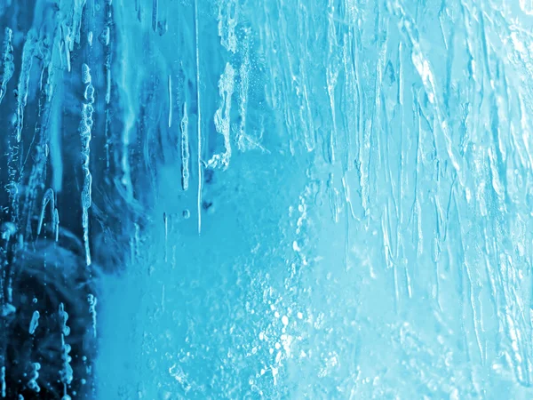Textura de gelo azul natural — Fotografia de Stock