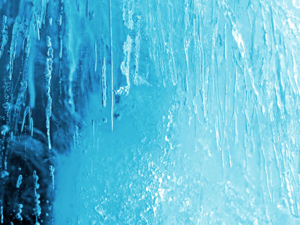 Natural blue ice texture