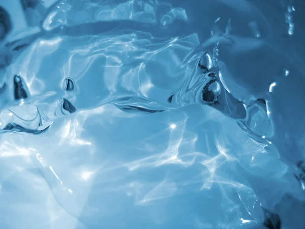 Hielo azul y agua —  Fotos de Stock