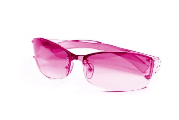 stock image Pink sunglasses on white