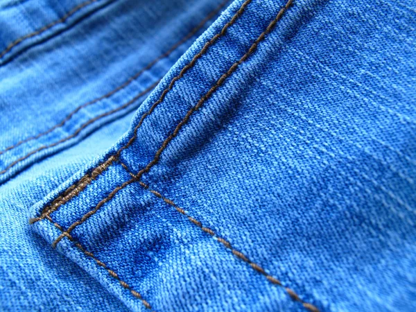 蓝色牛仔裤背景 — 图库照片