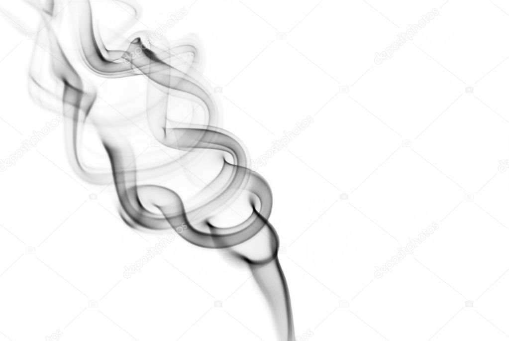 Smoke on white