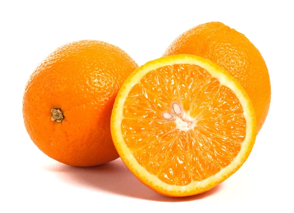 A narancs és a szelet — Stock Fotó