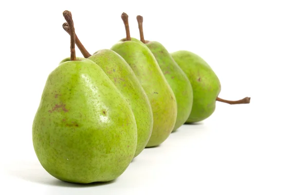 Pears in a row — Stock Photo, Image
