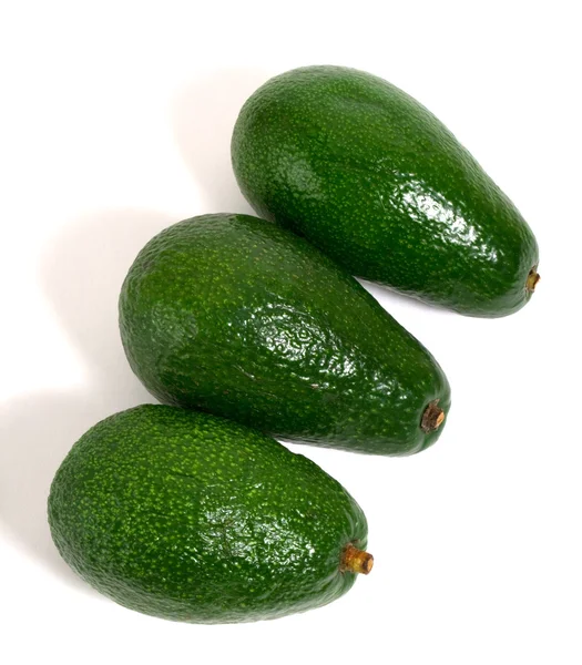 Drie avocado 's — Stockfoto