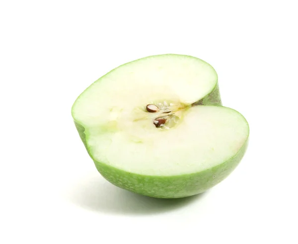 stock image Half of green fresh apple