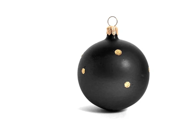 Μαύρη Χριστουγεννιάτικη μπάλα — Φωτογραφία Αρχείου
