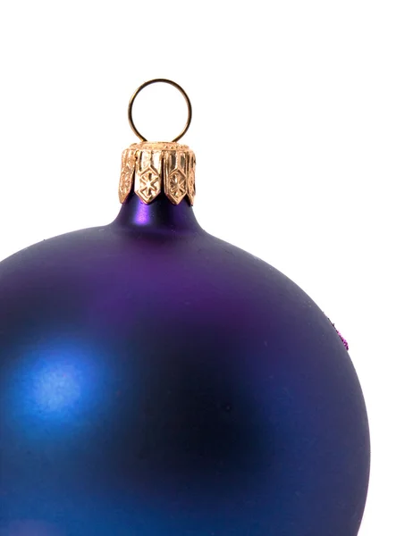 Blauer Weihnachtsball — Stockfoto