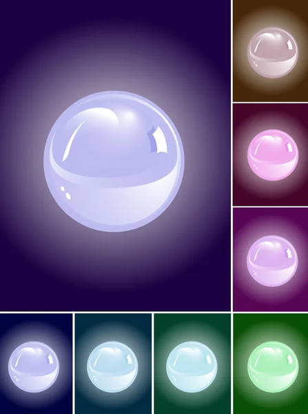 Sphères bleues — Image vectorielle