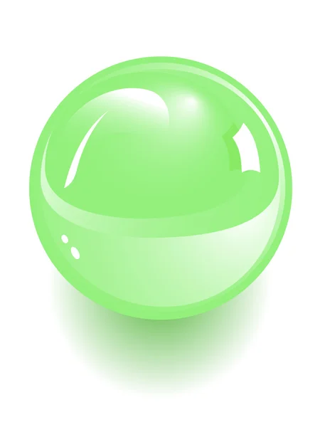 Esfera verde — Vetor de Stock