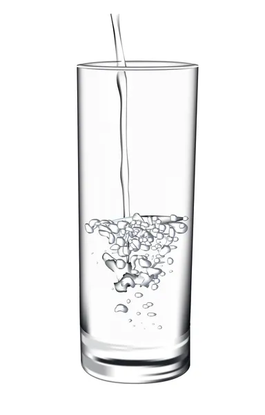 Bir bardak su — Stok Vektör