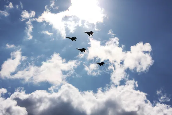 高速のジェット戦闘機 ストック画像