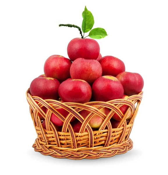 りんごのバスケット — ストック写真