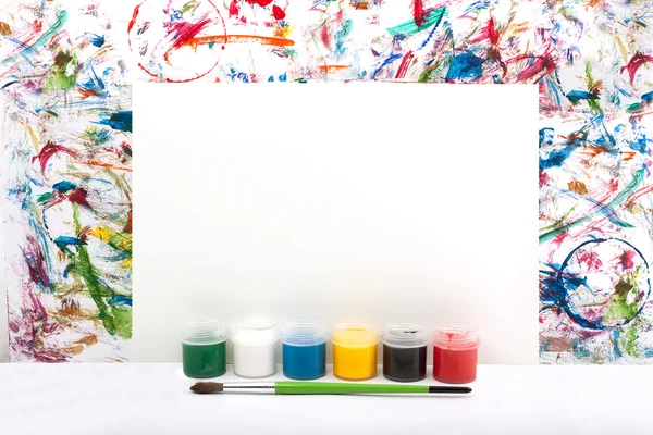 Watercolor, splash, paper — Stock Photo, Image