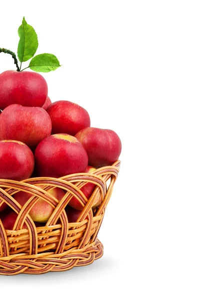 Canasta de manzanas — Foto de Stock