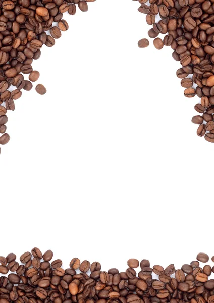 Chicchi di caffè torrefatto marrone — Foto Stock