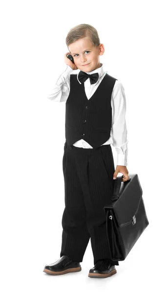 Boy in a suit Royalty Free Stock Photos