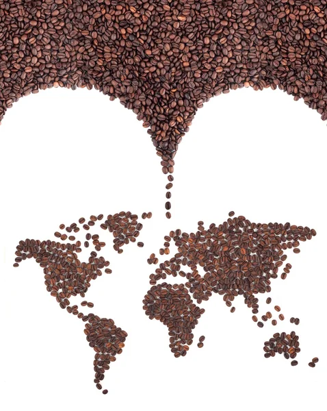 Карта кофе — стоковое фото
