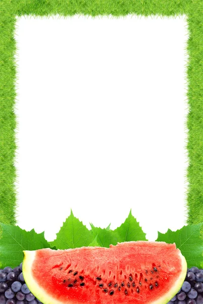 Vattenmelon och grape — Stockfoto