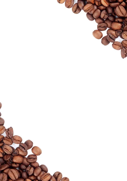 Chicchi di caffè torrefatto marrone — Foto Stock