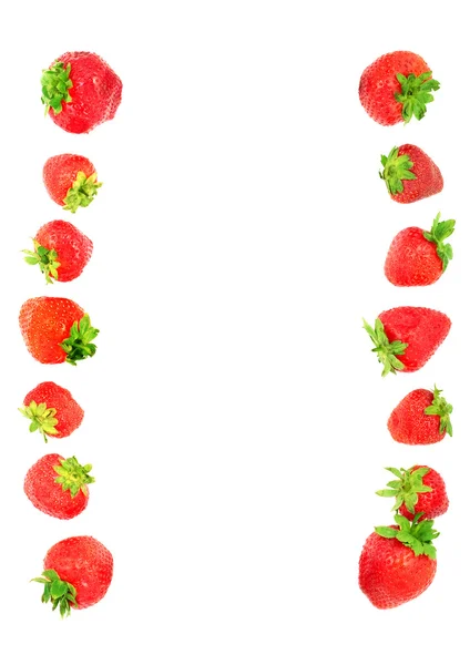 Strawberries frame — Stock Photo, Image