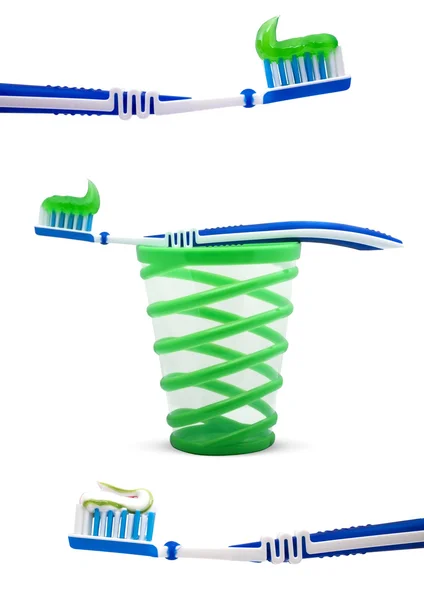Toothbrush and toothpaste — Stock Photo, Image