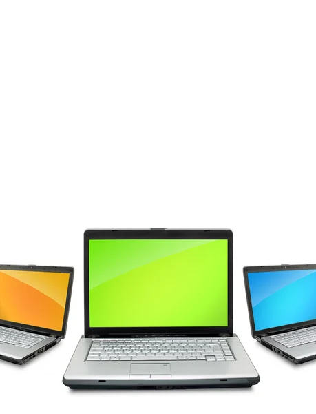 Laptops abertos — Fotografia de Stock