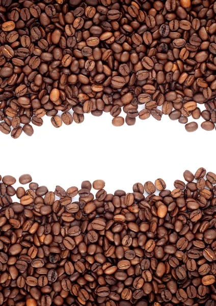 Brązowe palone ziarna kawy — Zdjęcie stockowe