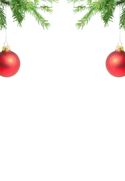 Zweig mit einem Weihnachtsspielzeug — Stockfoto