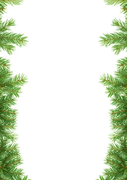 Weihnachtsgrüner Rahmen — Stockfoto