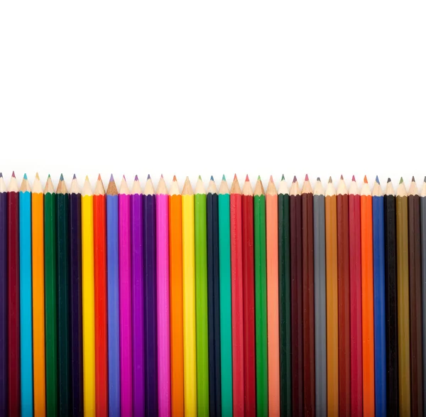 彩色铅笔的分发 — 图库照片