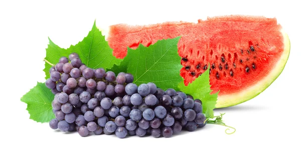Wassermelone und Traube — Stockfoto