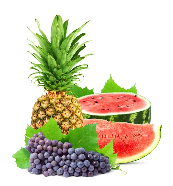 Farbenfrohe gesunde frische Früchte. — Stockfoto