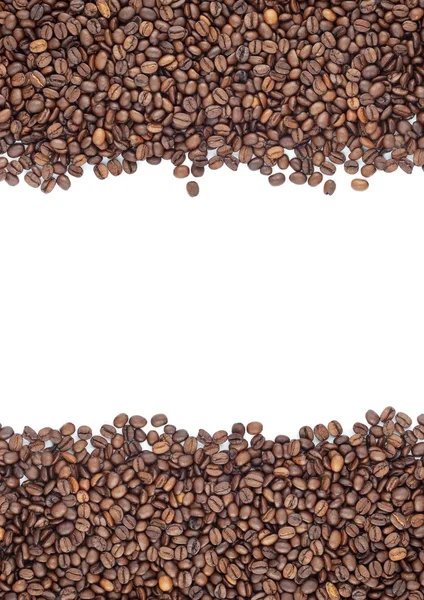 Granos de café tostados marrón —  Fotos de Stock